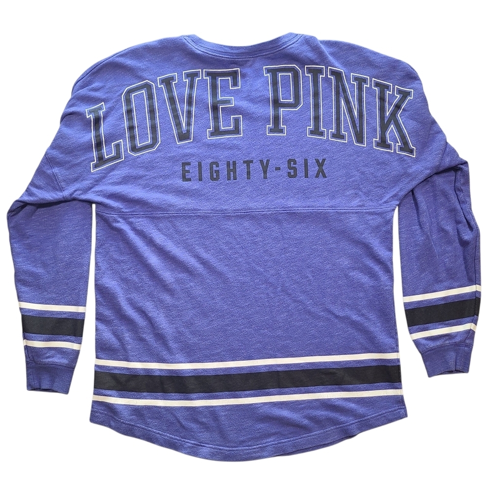 RARE PINK Victoria’s Secret Oversized Campus Crew Spirit Jersey 2013 Medium